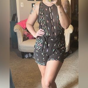 Free people chocolate colored romper